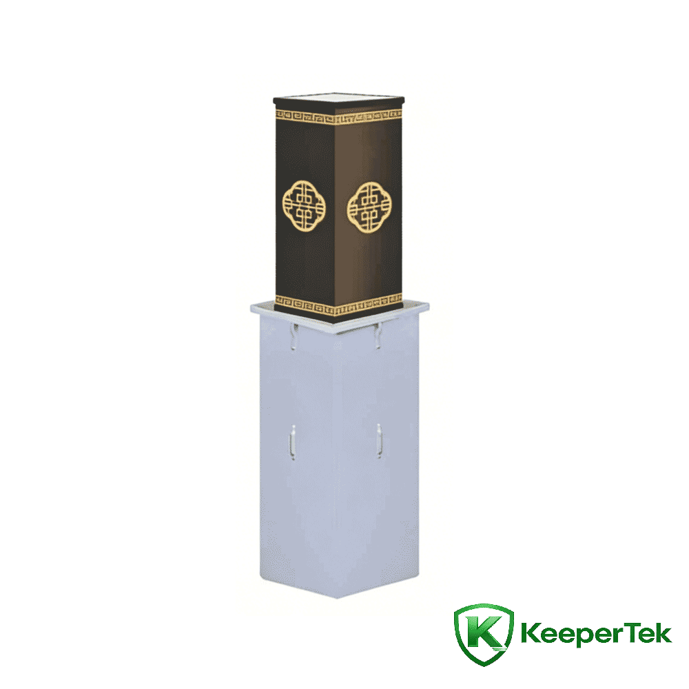 Columna elevadora intel·ligent d'alta gamma KT-DX13 a la zona panoràmica de la vila