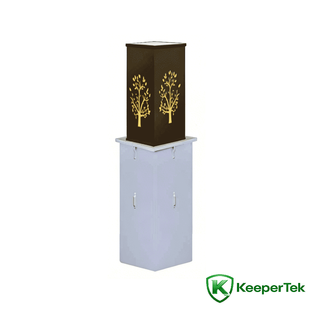 Columna elevadora intel·ligent d'alta gamma KT-DX15 a la zona panoràmica de la vila